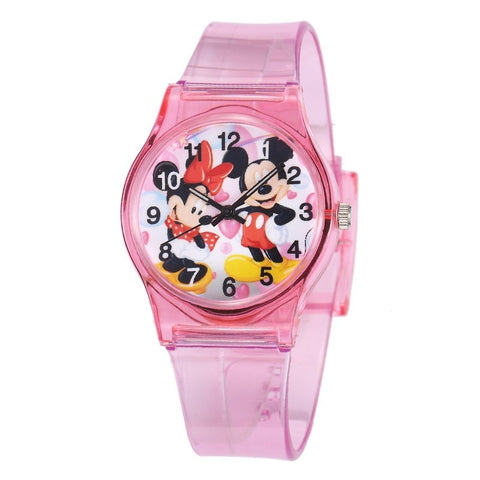 Mouse Sports Kids Watches Children Cartoon Wristwatch Silicone 30M Waterproof Fashion Quartz Watch Christmas Gift