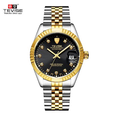 TEVISE Mens Watch Fashion Luxury Wristwatch Waterproof Semi-automatic Mechanical Watch Luminous Sport Casual relogio Watch