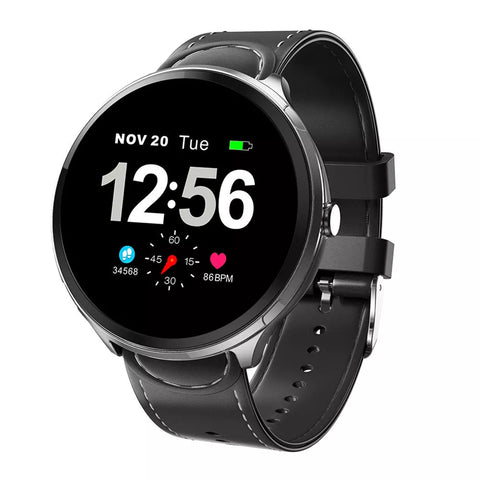 Bakeey B12 LED Indicator Light Remind Weather Music HR Blood Pressure Oxygen Monitor Weather Push Smart Waterproof Watch