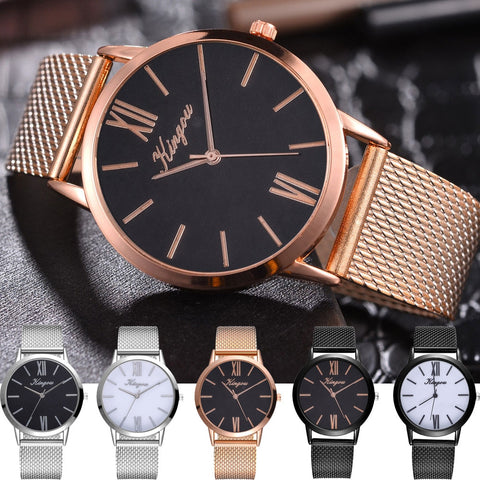 Kingou Women's Casual Quartz Silicone strap Band Watch Analog Wrist WatchFemale girlfriend woman dress watch Party decoration wo