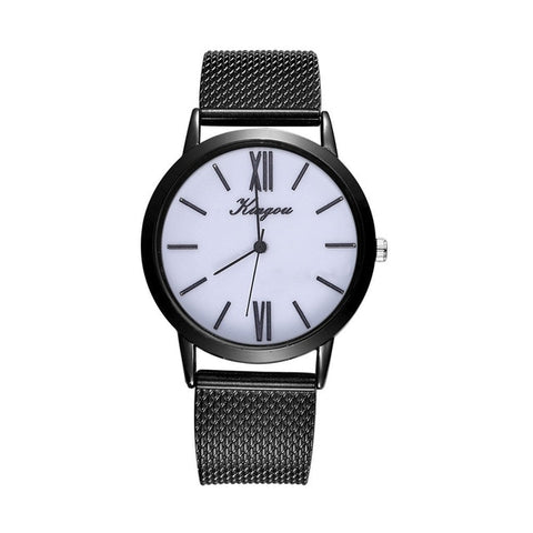 Kingou Women's Casual Quartz Silicone strap Band Watch Analog Wrist WatchFemale girlfriend woman dress watch Party decoration wo