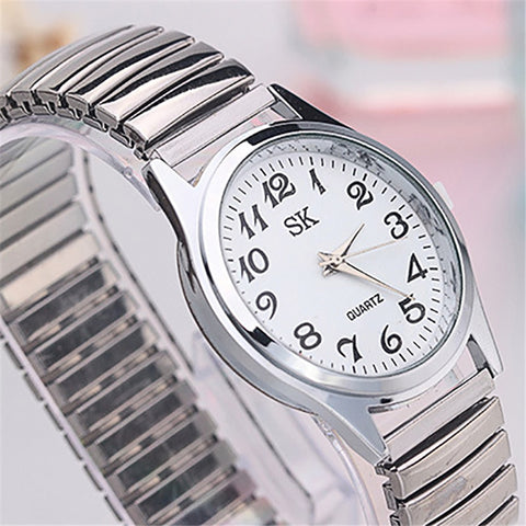 Men Women Wrist Watch Fashion Restoring Quartz Stainless Steel Elastic Strap Band Business Casual Watches Bracelets New Arrival