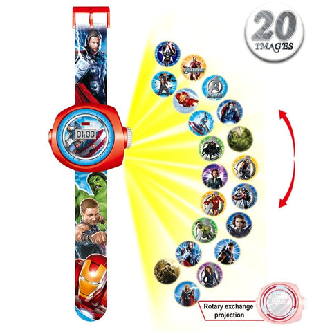 2019 Kids Digital Watch Boys Cartoon Watches Children Luminous Projector Baby Toy Watch Gifts for Girls Boys Reloj