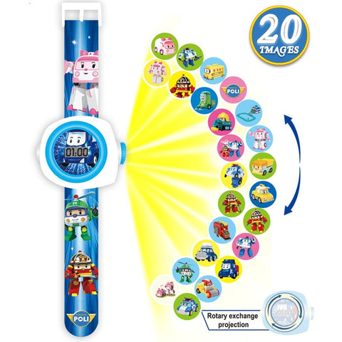 2019 Kids Digital Watch Boys Cartoon Watches Children Luminous Projector Baby Toy Watch Gifts for Girls Boys Reloj