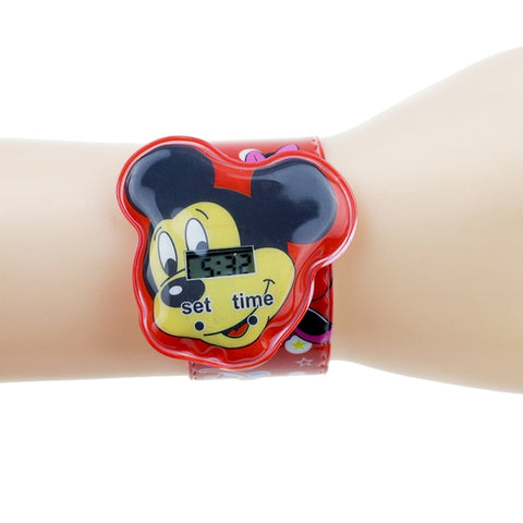 Spiderman Children Watches Boys Cartoon Ben 10 Princess Girls Digital Watch Kids Toy Patted Watch Birthday Gift Electronic Clock