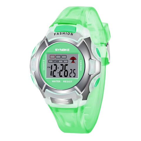 SYNOKE Fashion Children Watch Boys Girls LED Digital Sports Watches Plastic Kids Alarm Date Casual Watch Select Gift for kid 233