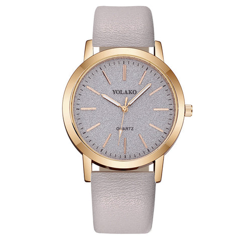 Women's Watches Top Brand Fashion Womens Ladies Simple Watches Zegarek Damsk iLeather Analog Quartz Wrist Watch clock saat Gift