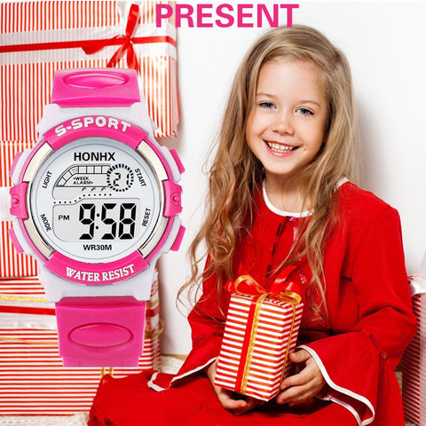 Waterproof Children Watch 2019 Kids Child Boy Girl Multifunction Waterproof Sports Electronic Watch Watches Select Gift for kid