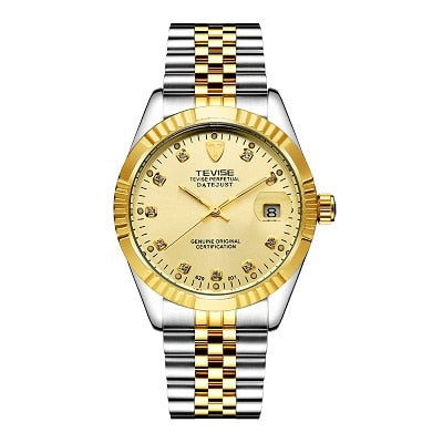 TEVISE Mens Watch Fashion Luxury Wristwatch Waterproof Semi-automatic Mechanical Watch Luminous Sport Casual relogio Watch