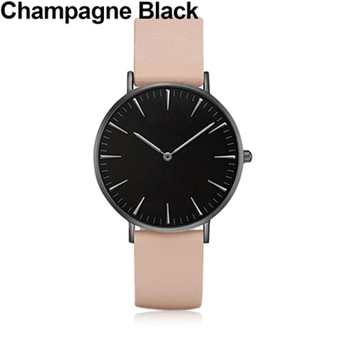 Women Men Casual Luxury Quartz Analog Faux Leather Band Wrist Watch