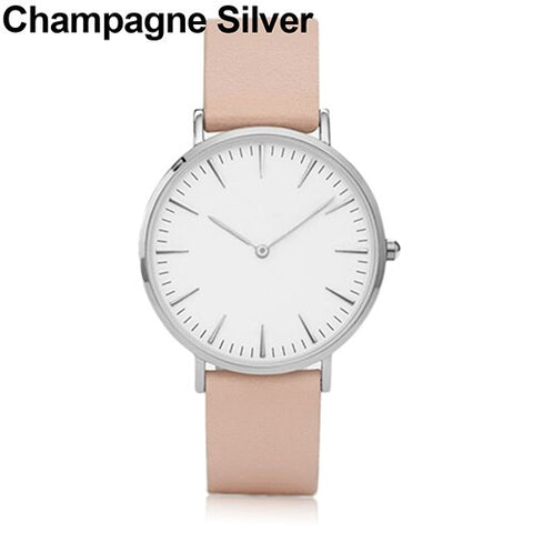 Women Men Casual Luxury Quartz Analog Faux Leather Band Wrist Watch