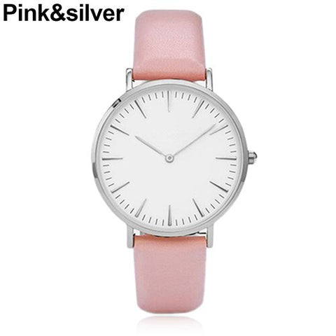 Women Men Casual Luxury Quartz Analog Faux Leather Band Wrist Watch