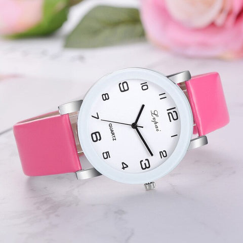 Lvpai Women's Casual Quartz Movement High Quality Women Ladies Watch Leather Band Watch Analog Wrist Watches Cheap Dropshipping