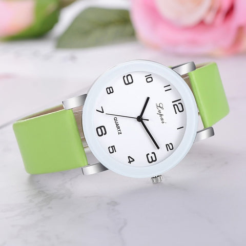 Lvpai Women's Casual Quartz Movement High Quality Women Ladies Watch Leather Band Watch Analog Wrist Watches Cheap Dropshipping