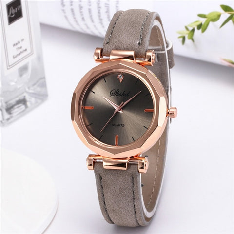 Hot Sale Exquisite Irregular Small Dial Women Watch Luxury Rhinestone Ladies Quartz WristWatches Fashion Leather Strap  Clock #B