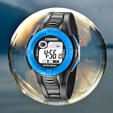 Kid Watch Children Waterproof Outdoor Sports Boys Digital Clock Unisex Multifunction Date Baby Girl Wristwatch Week Display 2019