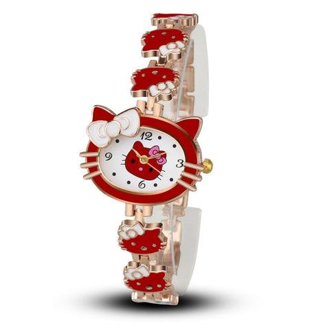 Hello Kitty Watch for Kids Children Girls Cute Cartoon Watch Quartz Bracelet Wrist Watches Relogio Infantil Montre Enfant Gifts