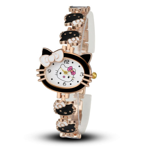 Hello Kitty Watch for Kids Children Girls Cute Cartoon Watch Quartz Bracelet Wrist Watches Relogio Infantil Montre Enfant Gifts