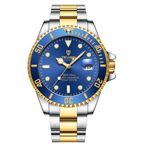 TEVISE Green Water Ghost Watch Men'S Luxury Mechanical Watch Steel Belt Waterproof Automatic Watch Business Watch Men Watch 2019