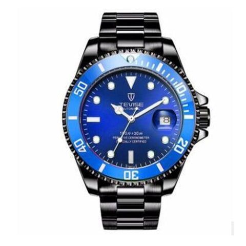 TEVISE Green Water Ghost Watch Men'S Luxury Mechanical Watch Steel Belt Waterproof Automatic Watch Business Watch Men Watch 2019