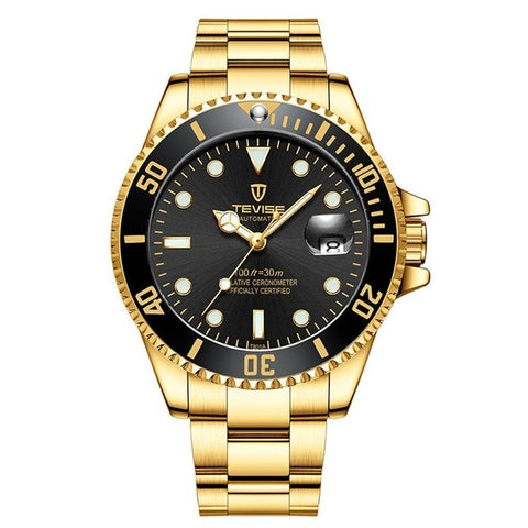 TEVISE Green Water Ghost Watch Men'S Luxury Mechanical Watch Steel Belt Waterproof Automatic Watch Business Watch Men Watch 2019