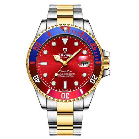 TEVISE Green Water Ghost Watch Men'S Luxury Mechanical Watch Steel Belt Waterproof Automatic Watch Business Watch Men Watch 2019