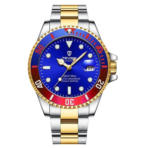 TEVISE Green Water Ghost Watch Men'S Luxury Mechanical Watch Steel Belt Waterproof Automatic Watch Business Watch Men Watch 2019