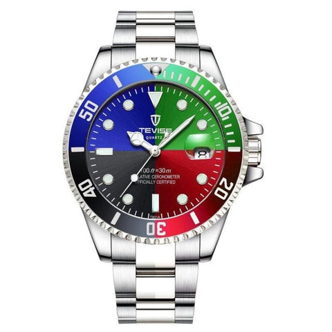 TEVISE Green Water Ghost Watch Men'S Luxury Mechanical Watch Steel Belt Waterproof Automatic Watch Business Watch Men Watch 2019