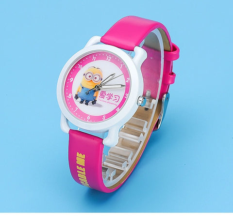 New Fashion Minions Cartoon kids watches Cute quartz girl watch for kids children gift wristwatch reloj infantil boys watches