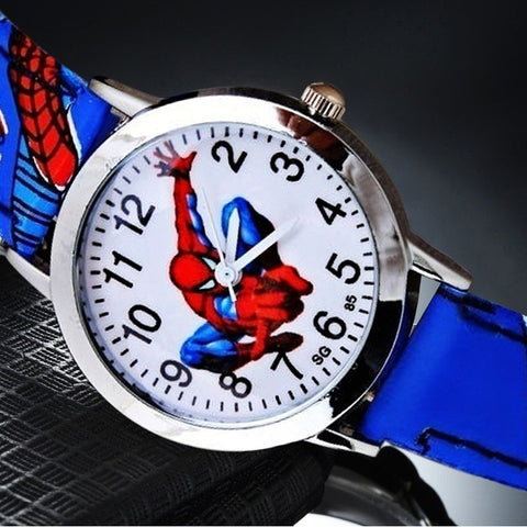 Hot Sale Spiderman Watch kid men Waterproof Watch Kids Watches Leather Quartz Watch Boy girl Gift Children reloj montre relogio