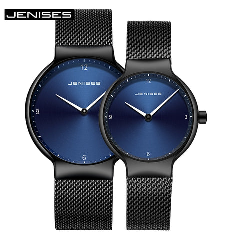 2018 Luxury Women or Men Watches Top JENISES Brand Quartz Watch Ladies Wristwatches Couples Clock Watch Dress Relogio Feminino