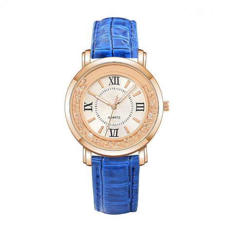 Fashion Ladies Watch Women Watches Luxury Rhinestone Leather Bracelet Wristwatch Analog Quartz Watch reloj mujer zegarek damski