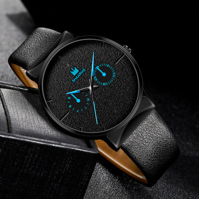 Luxury Quartz Watches For Men Leather Strap Clock Men's Fashion Sports Casual Wrist Watches