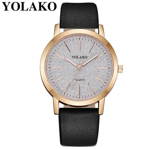 YOLAKO 2019 Women's Casual Quartz Leather Band Starry Sky Watch Analog Wrist Watch lady watch for woman reloj mujer Gift Q