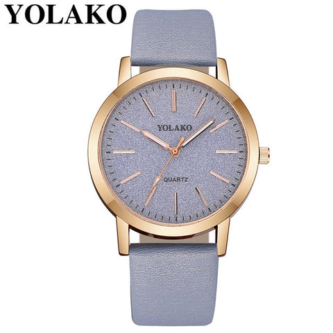 YOLAKO 2019 Women's Casual Quartz Leather Band Starry Sky Watch Analog Wrist Watch lady watch for woman reloj mujer Gift Q