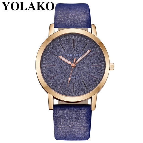 YOLAKO 2019 Women's Casual Quartz Leather Band Starry Sky Watch Analog Wrist Watch lady watch for woman reloj mujer Gift Q