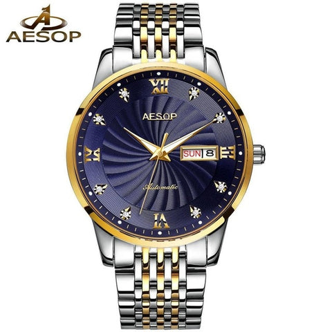 Ultra Thin Watch Men Automatic Mechanical Minimalist wristwatch mens tainless steel Band waterproof clock men Relogio Masculino