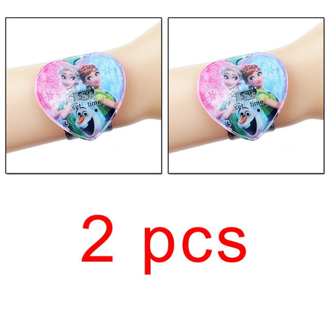 Spiderman Children Watches Boys Cartoon Ben 10 Princess Girls Digital Watch Kids Toy Patted Watch Birthday Gift Electronic Clock