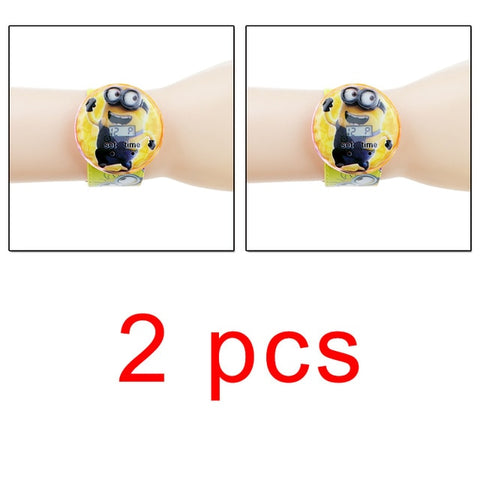 Spiderman Children Watches Boys Cartoon Ben 10 Princess Girls Digital Watch Kids Toy Patted Watch Birthday Gift Electronic Clock