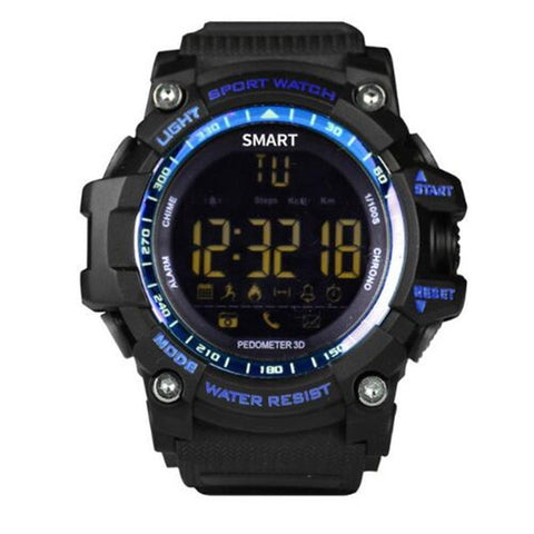 Bluetooth Clock EX16 Smart Watch Notification Remote Control Pedometer Sport BRACELET IP67 Waterproof Men's Wristwatch BAND