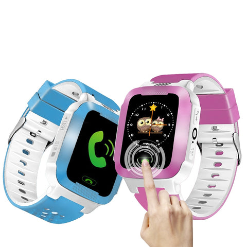 Baby Watch With Remote Camera SIM Calls Gift For Children Wristwatch Waterproof LBS Positioning 2G Network