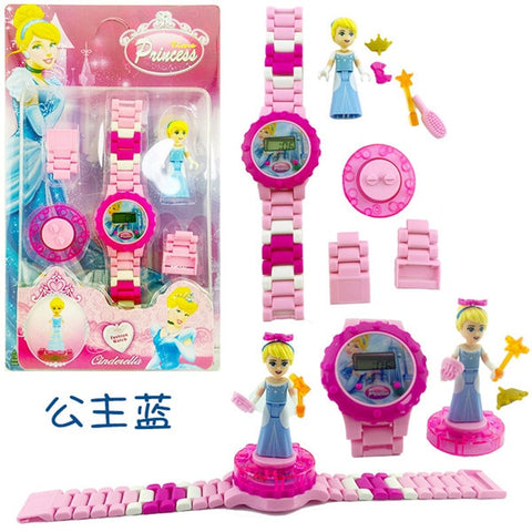 Super Hero Children Watch Building block Watch Ninjagoed Marvel Avengers Compatible with Legoed Figures Bricks Toys Minecrafted