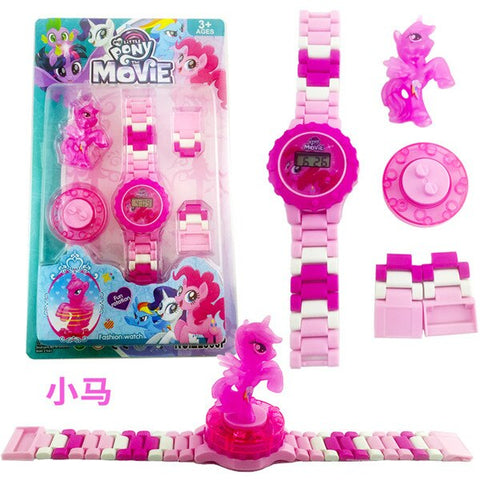 Super Hero Children Watch Building block Watch Ninjagoed Marvel Avengers Compatible with Legoed Figures Bricks Toys Minecrafted