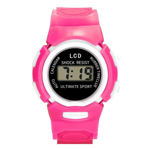 Hot Children Watch Boys Life Waterproof Digital LED Sports Watch Kids Alarm Date Watch Gift reloj digital hombre Reloj Deportivo