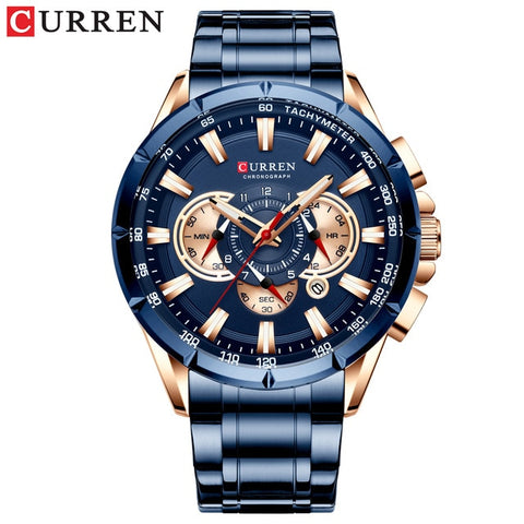 CURREN Men Watch 2019 Top Brand Luxury relogio masculino Sports Chronograph Men Wrist Watch Military For Meski Male Clock Quartz