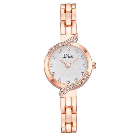 Dropshiping Ladies Elegant Wrist Watches Women Bracelet Rhinestones Analog Quartz Watch Women's Crystal Small Dial Watch Reloj