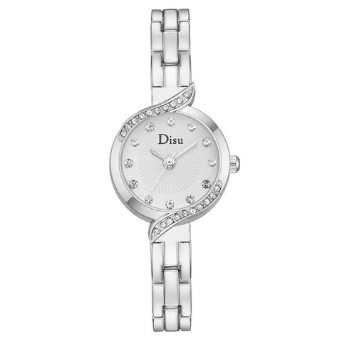 Dropshiping Ladies Elegant Wrist Watches Women Bracelet Rhinestones Analog Quartz Watch Women's Crystal Small Dial Watch Reloj