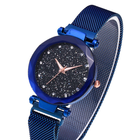 Luxury Brand Fashion Women Watch Star Sky Watch Ladies Magnet Stone Milan Mesh Belt Women's Watch Relogio Feminino 2020 Gift