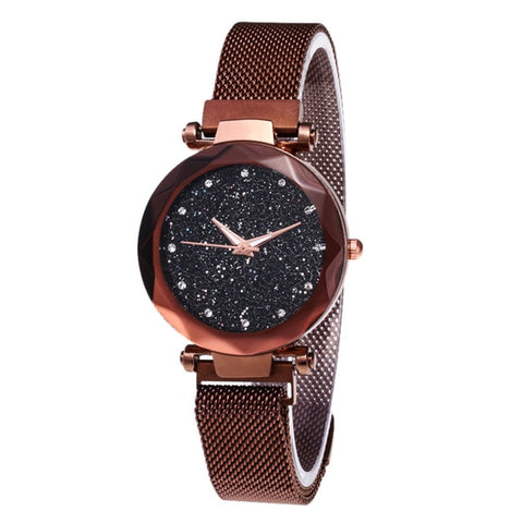 Luxury Brand Fashion Women Watch Star Sky Watch Ladies Magnet Stone Milan Mesh Belt Women's Watch Relogio Feminino 2020 Gift