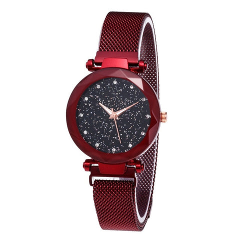 Luxury Brand Fashion Women Watch Star Sky Watch Ladies Magnet Stone Milan Mesh Belt Women's Watch Relogio Feminino 2020 Gift